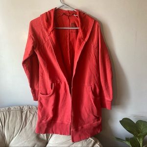 Life is good hooded cardigan